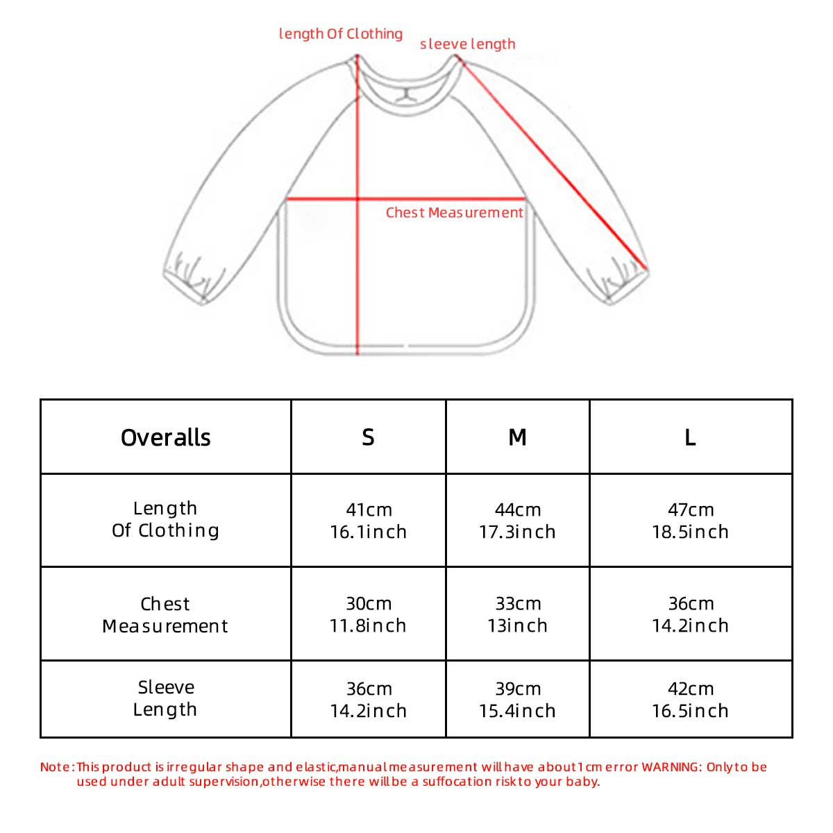 Kids Baby Long Sleeved PU Bibs - Bib Long Sleeve recension och pris