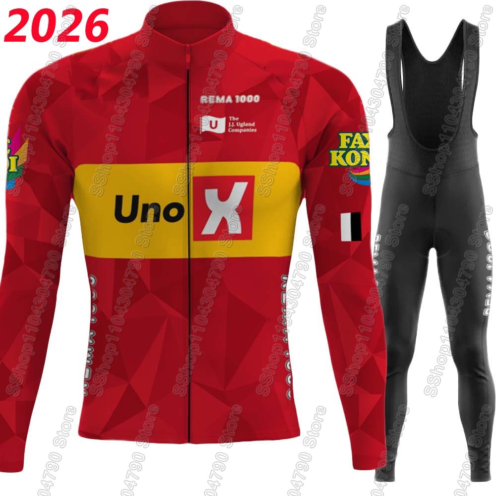 Uno X Pro team 2026 Cycling Je - Bib Long Sleeve recension och pris