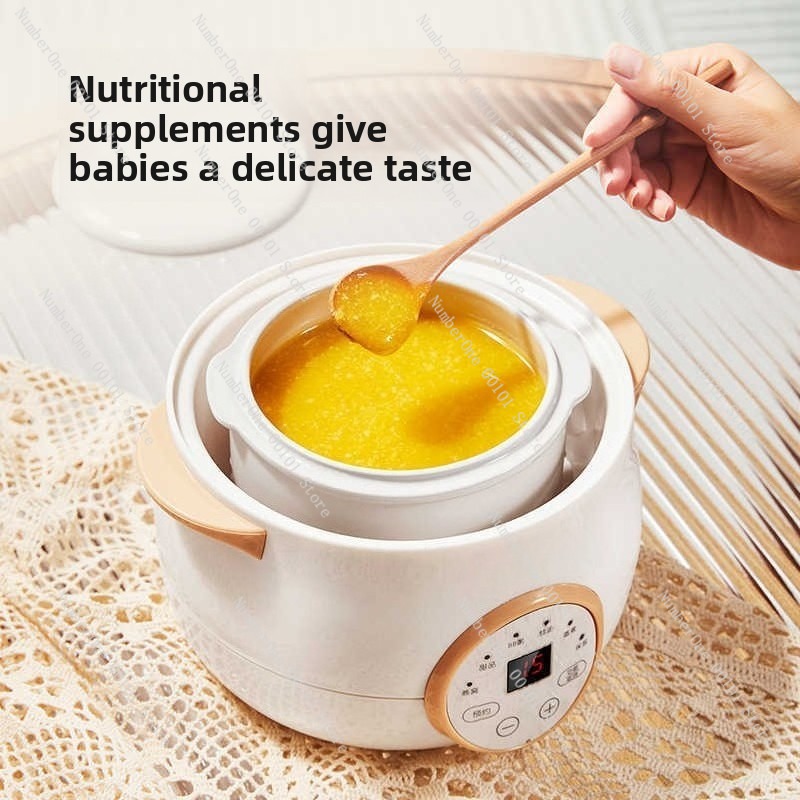Small Double Layer Stew Pot Ba - Baby Food Home recension och pris