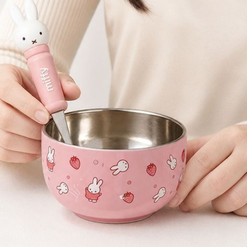 Cartoon Kawaii Miffy Stainless - Baby Food In Japan recension och pris