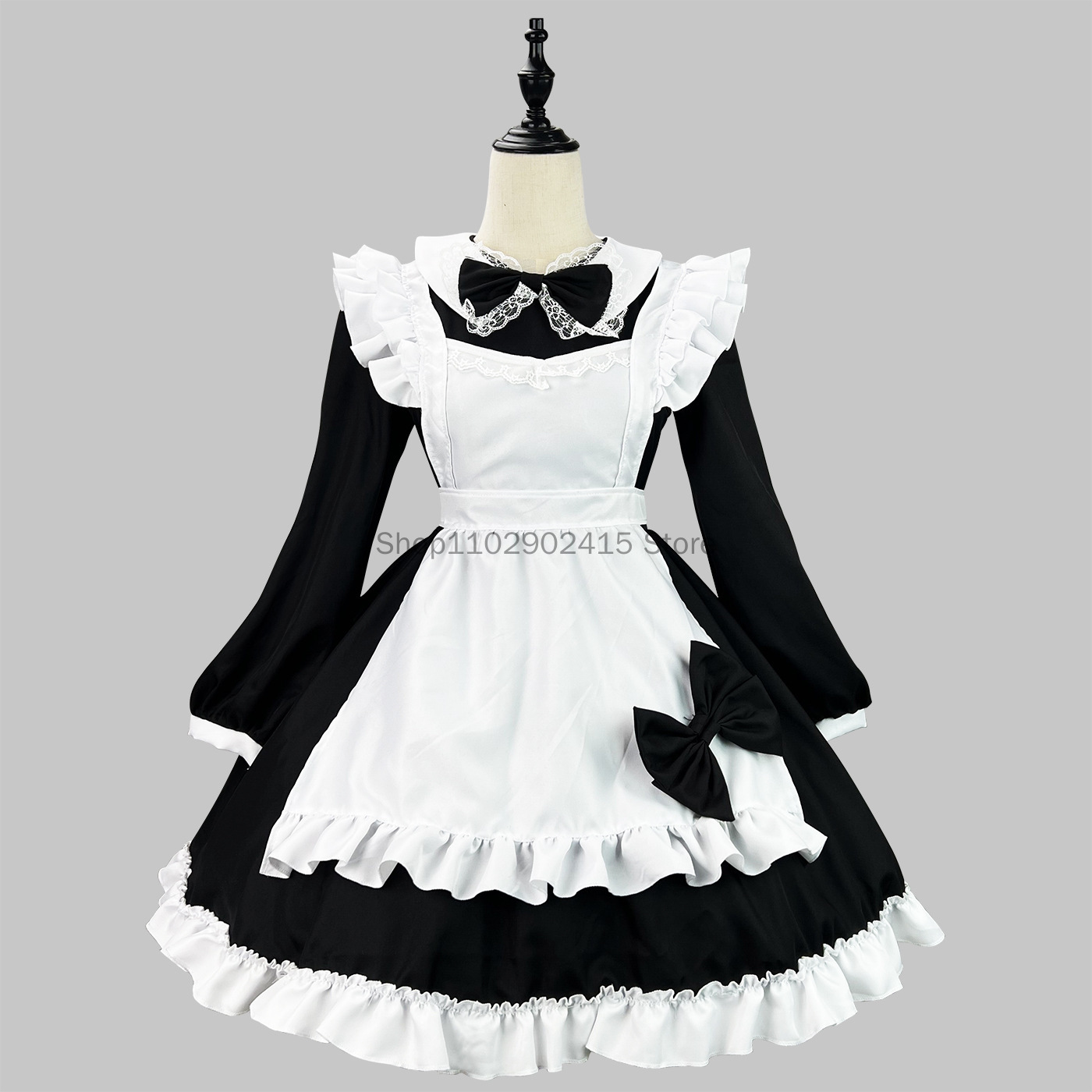 Japanese Maid Cosplay Cute Lol - Bib Long Sleeve recension och pris