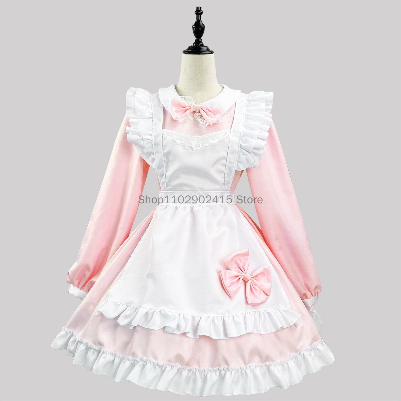 Japanese Maid Cosplay Cute Lol - Bib Long Sleeve recension och pris
