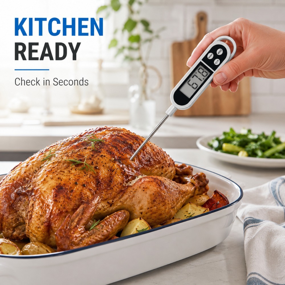 Digital Probe Thermometer Wide - Baby Food Meat recension och pris
