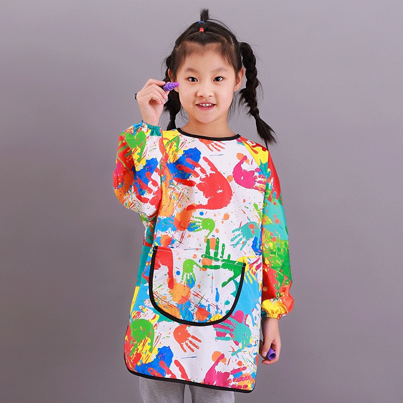 Toddler Waterproof Art Smock w - Bib Long Sleeve recension och pris