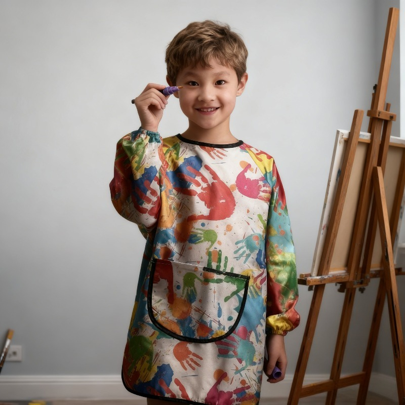 Toddler Waterproof Art Smock w - Bib Long Sleeve recension och pris