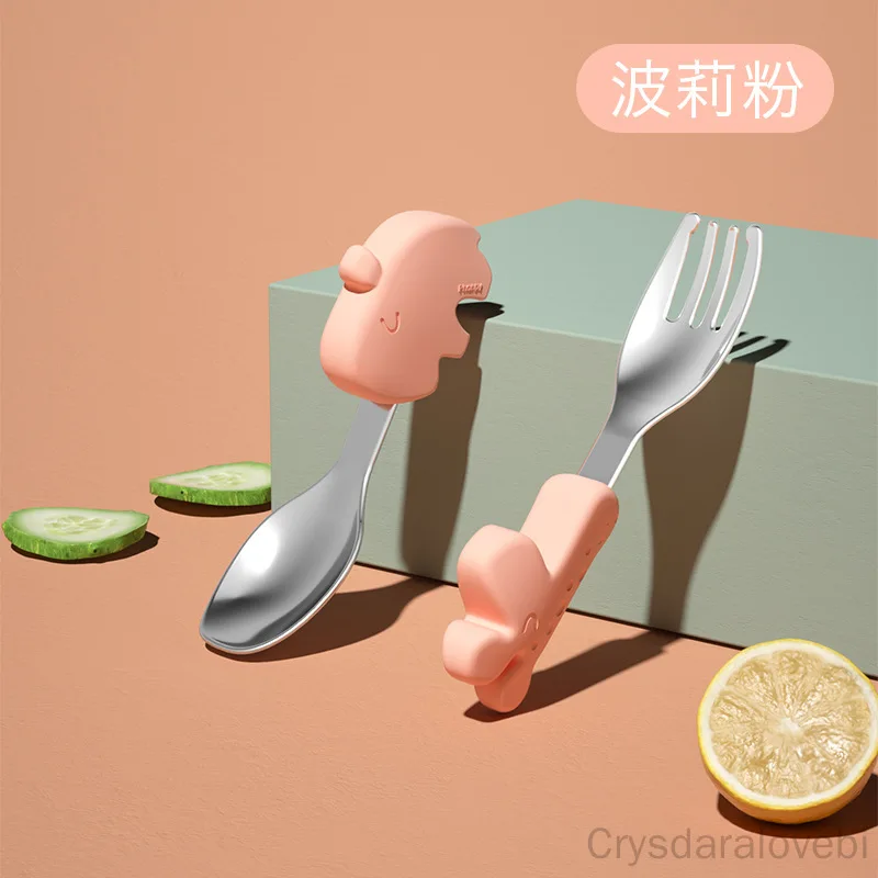 1setElephant Short Fork Spoon  - Baby Food In Japan recension och pris