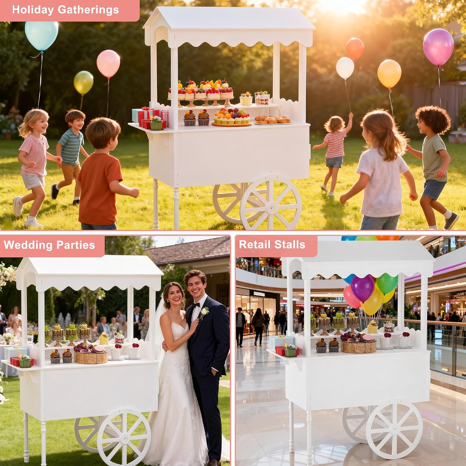 Candy Cart Display Stand For P - Baby Food Dessert recension och pris