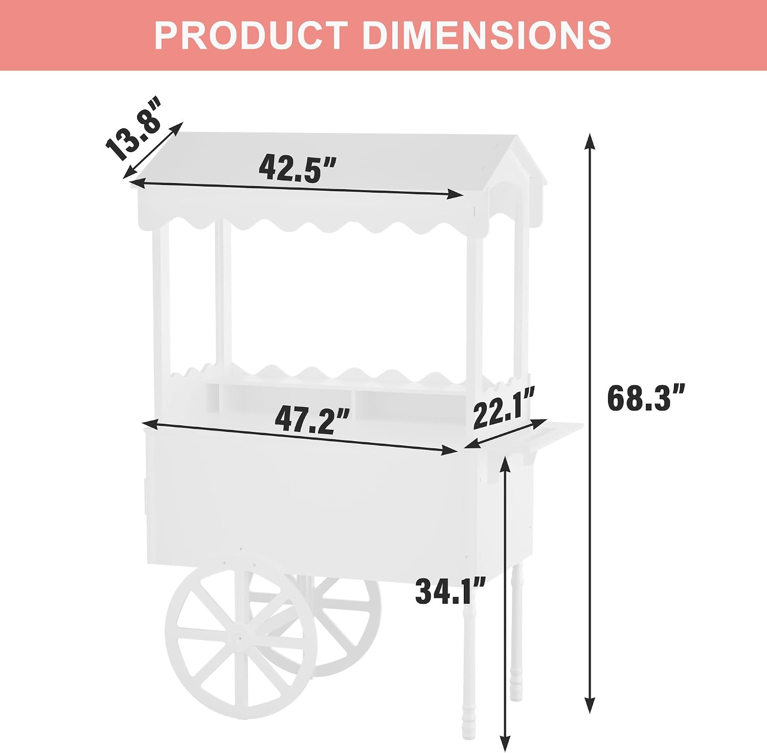 Candy Cart Display Stand For P - Baby Food Dessert recension och pris