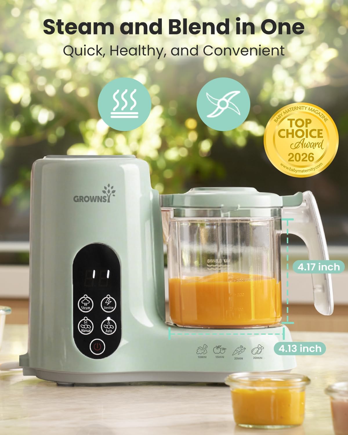 Baby Food Maker Steam Basket F - Baby Food Blender And Steamer recension och pris