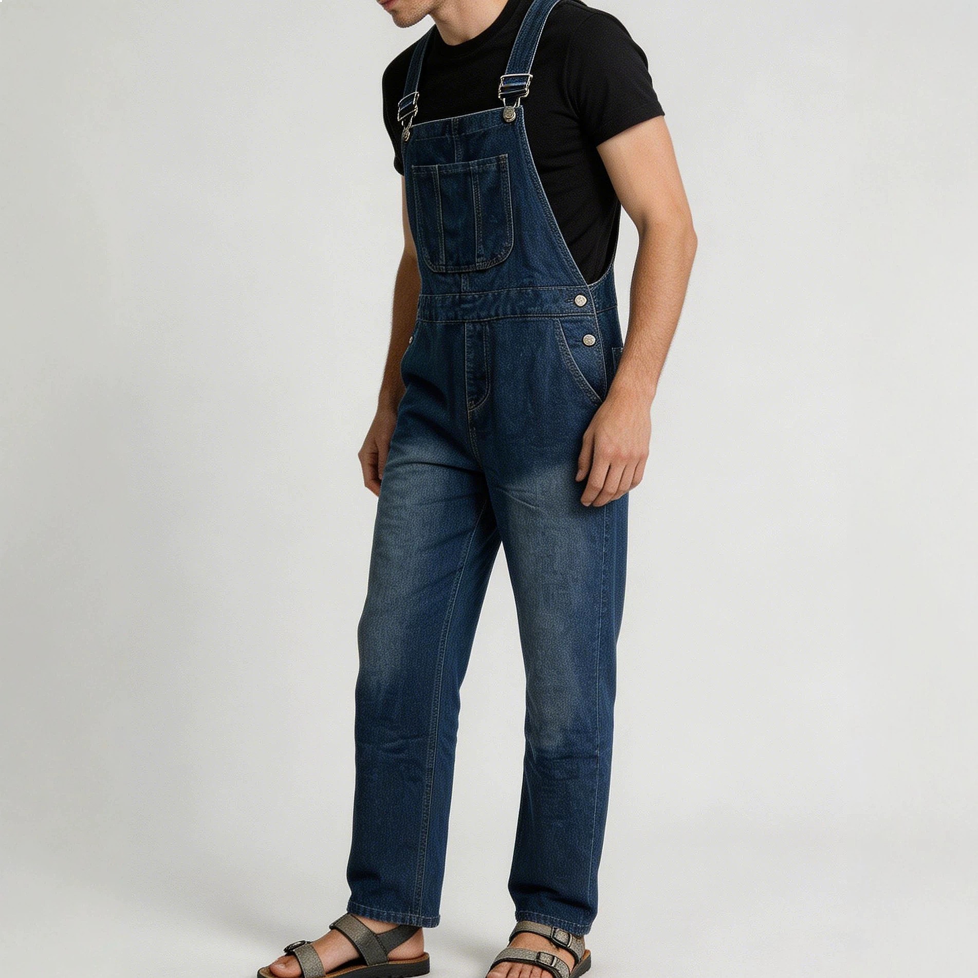 Retro Spring Summer Denim Over - Bib Long Sleeve recension och pris