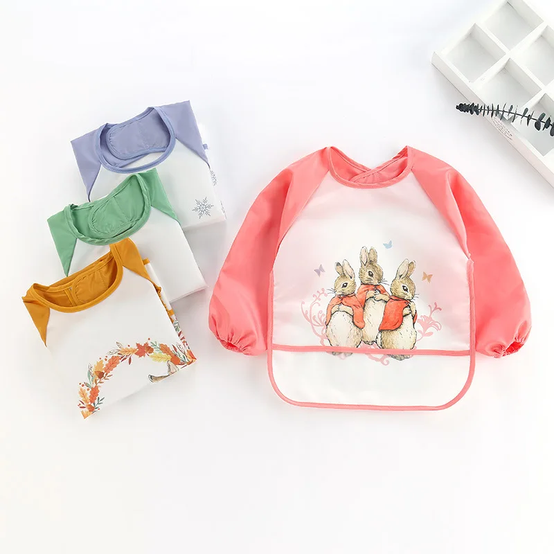Baby's Soft Waterproof Bib Kid - Bib Long Sleeve recension och pris
