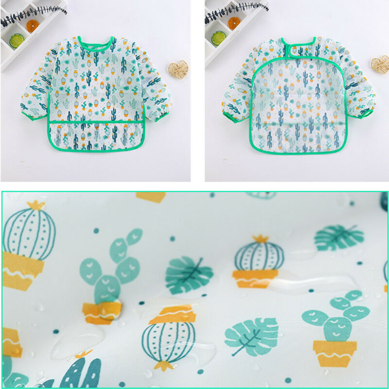 Baby Bibs New Cute Children Ba - Bib Long Sleeve recension och pris