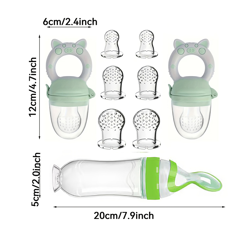9pcs Feeding Cutlery:1 Silicon - Baby Food Vegetables recension och pris