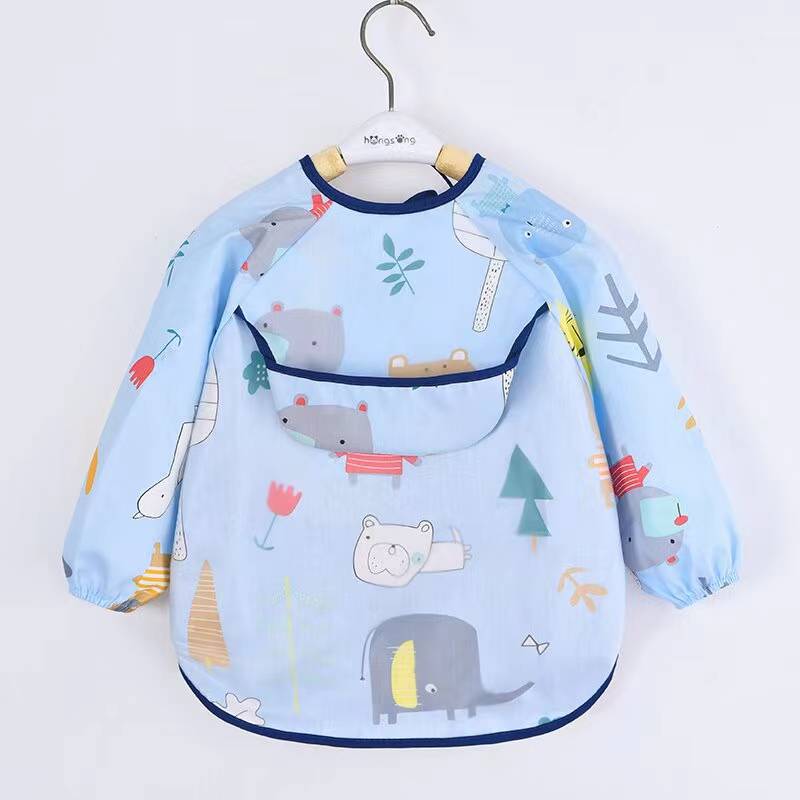 Kids Baby Bibs Toddler Waterpr - Bib Long Sleeve recension och pris