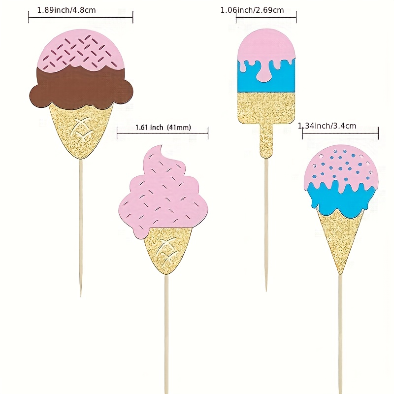 12Pc Glitter Ice Cream Cupcake - Baby Food Dessert recension och pris