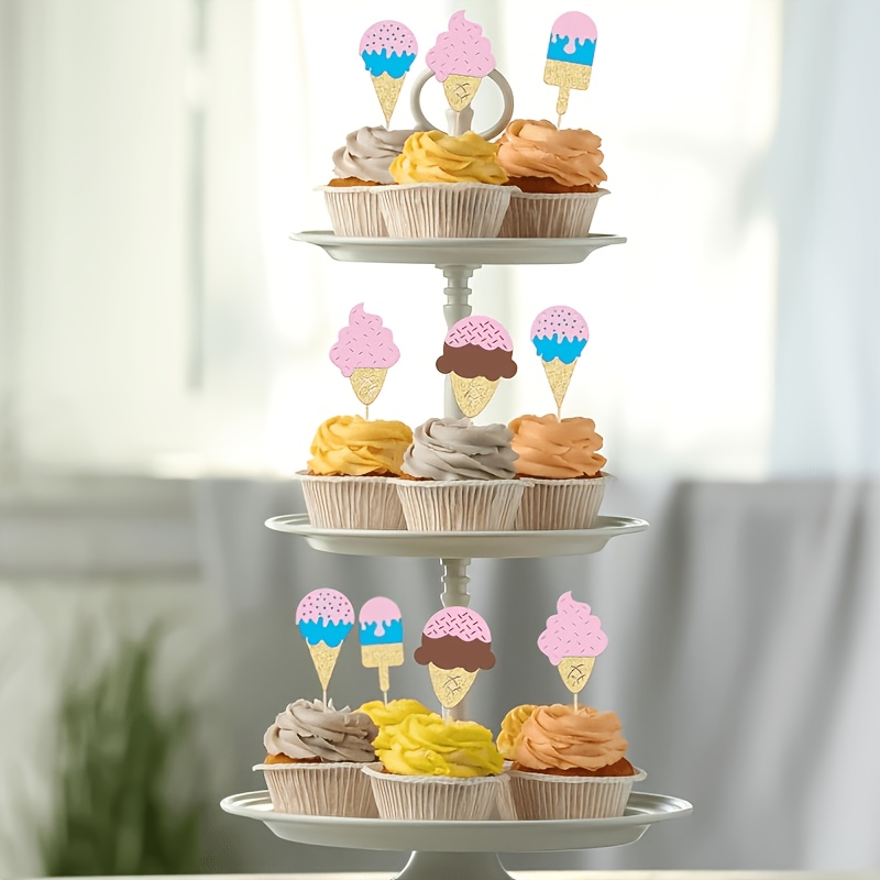 12Pc Glitter Ice Cream Cupcake - Baby Food Dessert recension och pris